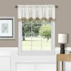 Kate Aurora Country Farmhouse Striped Window Valance Curtain Treatments - Assorted Colors -Home Improvement Store GUEST b33c184a 9e0f 4958 8444 901b7a1c5503