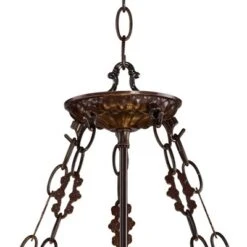 Robert Louis Tiffany Bronze Pendant Chandelier 22" Wide Rustic Floral Garden Stained Glass 3-Light Fixture For Dining Room House Foyer Kitchen Island -Home Improvement Store GUEST b3f42db0 e79c 4aa9 922f a89d7d0c211e