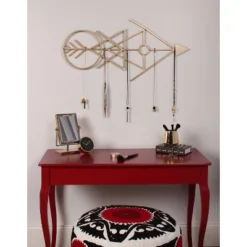 17.5" X 36" Benta Metal Wall Art Gold-Kate And Laurel -Home Improvement Store GUEST b5ec8ea4 c60b 41c4 a68c 3596b1ea69d0