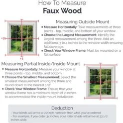 Linen Avenue Cordless Faux Wood Blind, Partial Inside Mount -Home Improvement Store GUEST b654637b f74f 4497 beb9 a786dc1136b5