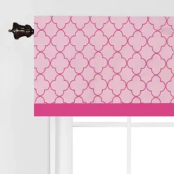Bacati - Quatrefoil Pink Window Valance -Home Improvement Store GUEST b93ee636 272a 4d01 90cf f9f87deac96d