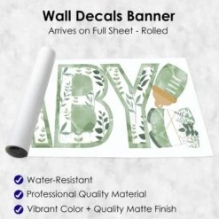 Big Dot Of Happiness Boho Botanical Baby - Peel And Stick Greenery Party Standard Banner Wall Decals - Baby -Home Improvement Store GUEST ba79a4b2 7bfa 416e 80f8 3b3dcab85de5