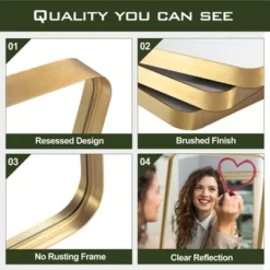 Aalysia 71" X 28" Full Length Mirror, Aluminum Alloy Frame Mirror Full Length For Leaning & Wall Mounted, Round Corners, No Stand - The Pop Home 12 Aalysia 71" X 28" Full Length Mirror, Aluminum Alloy Frame Mirror Full Length For Leaning & Wall Mounted, Round Corners, No Stand - The Pop Home -Home Improvement Store GUEST bbb9287e a5cf 4864 a4fe 08d57865dd84