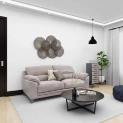 Metal Plate Overlapping Perforated Wall Decor Black - Olivia & May -Home Improvement Store GUEST bbd502ca e05f 4e9b 895d d56a8184b18d