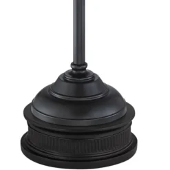 Franklin Iron Works Annie Rustic Floor Lamp With Black Riser 67 1/2" Tall Bronze Iron Scroll Cream Hardback Drum Shade For Living Room Bedroom Office -Home Improvement Store GUEST bd196d48 8c40 4e73 9f06 ff1c17eec438