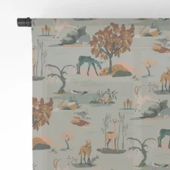 The Whiskey Ginger Cute Playful Animal Pattern I Single Panel Sheer Window Curtain - Society6 -Home Improvement Store GUEST be775af0 579d 4876 a0d3 adc444693c4c