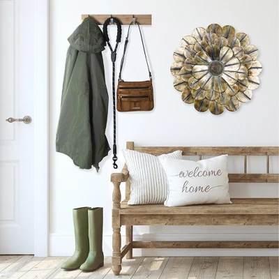 Brass Patina Sunflower Indoor/Outdoor Wall Décor - Southern Patio 5 Brass Patina Sunflower Indoor/Outdoor Wall Décor - Southern Patio - Image 3