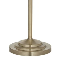 Regency Hill Montebello Vintage Retro Floor Lamp 60" Tall Antique Brass Metal Swing Arm Soft Tan Bell Shade For Living Room Bedroom Office House Home -Home Improvement Store GUEST c1c16d56 8b49 4372 9e1d ac70d78beacc