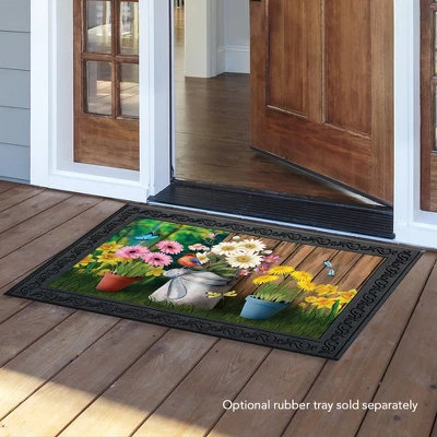 Spring Jubilee Floral Doormat Watering Can Indoor Outdoor 30" X 18" Briarwood Lane 4 Spring Jubilee Floral Doormat Watering Can Indoor Outdoor 30" X 18" Briarwood Lane - Image 2