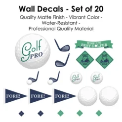 Big Dot Of Happiness Par-Tee Time - Golf - Peel And Stick Sports Decor Vinyl Wall Art Stickers - Wall Decals - Set Of 20 -Home Improvement Store GUEST c3d1183c 0e0d 4e89 bdcc 2124923433f1