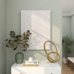 Wood Geometric Carved Wall Decor White - CosmoLiving By Cosmopolitan -Home Improvement Store GUEST c4164e2b 929b 47d9 a512 756b0246eae5