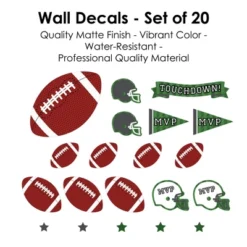 Big Dot Of Happiness End Zone - Football - Peel And Stick Sports Decor Vinyl Wall Art Stickers - Wall Decals - Set Of 20 -Home Improvement Store GUEST c59baca0 6aab 4939 b8d6 5cd69a9a910d