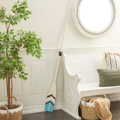 Wood Paddle Novelty Canoe Oar Wall Decor With Arrow And Stripe Patterns - Olivia & May 7 Wood Paddle Novelty Canoe Oar Wall Decor With Arrow And Stripe Patterns - Olivia & May - Image 5