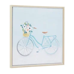 Canvas Bike Framed Wall Art With Tan Frame Multi Colored - Olivia & May -Home Improvement Store GUEST c74e6843 4d71 44b0 92b7 58b29303655a