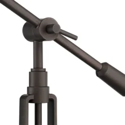 Franklin Iron Works Turnbuckle Rustic Farmhouse Desk Lamp 25" High Oil Rubbed Bronze With USB Charging Port LED Adjustable Metal Shade For Bedroom -Home Improvement Store GUEST ca1e7ae7 1b2f 4398 9051 75003c0ee4df