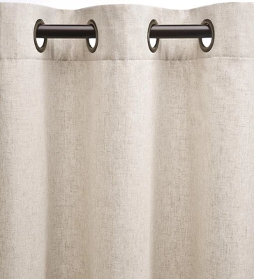 Homespun Grommet-Top Curtain Valance, 40"W X 14"L 5 Homespun Grommet-Top Curtain Valance, 40"W X 14"L - Image 3