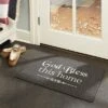 J&V TEXTILES "God Bless This Home" Outdoor Rubber Doormat 18" X 30" -Home Improvement Store GUEST ca886537 51a2 4251 b833 4f20a000c0d8