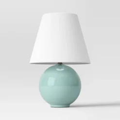 Round Table Lamp With Tapered Shade Blue - Threshold™ -Home Improvement Store GUEST cbb4e421 ccb3 43d8 b7a9 570056592c90