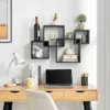 28.35" X 18" Blocchetto Intersecting Cubes Wall Shelf Unit - Danya B. -Home Improvement Store GUEST cc05addf 988e 420f 8ed8 d44fb7f9e6a7