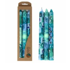 Global Crafts Unscented Hand-Painted Dinner Candles, Boxed Set Of 3 -Home Improvement Store GUEST cd1d6083 cd4b 419a 9e71 d0d569c40f3c