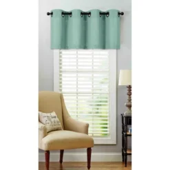 Kate Aurora Teen Decor Poly Cotton Coastal Aqua Colored Grommet Top Window Valance -Home Improvement Store GUEST cd556f1f eb69 450e 8d6c b8d2fc9022c9