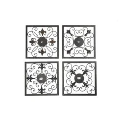 Metal Fleur De Lis Scrollwork And Wall Decor Set Of 4 Brown - Olivia & May -Home Improvement Store GUEST cdd89260 769d 476f b171 f63c725e1bf8