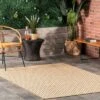 6'7"x9' Camryn Abstract Herringbone Indoor And Outdoor Area Rug Beige - NuLOOM -Home Improvement Store GUEST ce626a68 a2d9 4c8c a3e3 46b927f0bddc