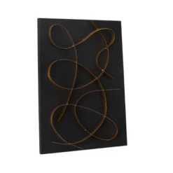 Metal Abstract Overlapping Lines Wall Decor With Gold Backing - CosmoLiving By Cosmopolitan -Home Improvement Store GUEST ce7d6586 3abf 4863 9a91 b97927916b33