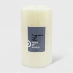 Unscented Pillar Candle Cream - Made By Design -Home Improvement Store GUEST cf2a3bee 3d32 426e aaba 8ca7f6c18b79