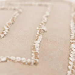 20"x20" Oversize Modern Industrial Square Throw Pillow Cover Beige - Rizzy Home