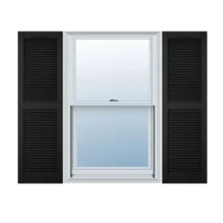Plastic Development Group LSBLCK1455 14 X 55 Inch Decorative Exterior Vinyl Plastic Louvered Window Shutters W/ Installation Kit & Instructions, Black -Home Improvement Store GUEST d0baf91d fef6 46e0 8184 06bb9fd5bc82