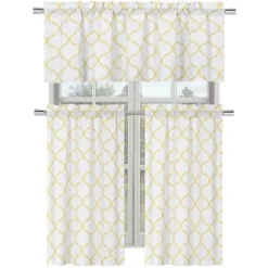 Kate Aurora Living Shabby Trellis 3 Piece Café Kitchen Curtain Tier And Valance Set -Home Improvement Store GUEST d22e87e4 9ed6 4492 9ffe 98b4acfebe5d