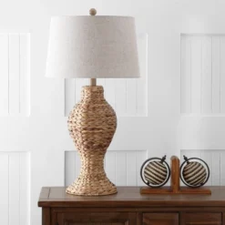31" Elicia Seagrass Weave Table Lamp (Includes LED Light Bulb) Brown - JONATHAN Y -Home Improvement Store GUEST d24f3938 9f85 4d37 8613 152ce0f67c9a