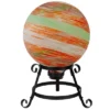 Northlight 10" Orange Swirl Designed Outdoor Garden Gazing Ball -Home Improvement Store GUEST d3187bbd 89c0 440e be48 c12fd346a592