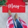 Shiraleah "Merry" Holiday Doormat -Home Improvement Store GUEST d4058341 af0b 4ad5 9023 3dfa4f2255e1