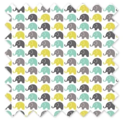 Bacati - Elephants Mint/Yellow/Grey Curtain Panel -Home Improvement Store GUEST d4535226 e800 4739 a94d bc29f1856597