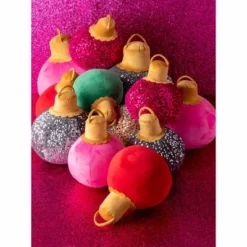 Shiraleah Pink Sparkle Christmas Ornament Bauble Pillow, Medium -Home Improvement Store GUEST d46bd724 11cd 4eae b4fe ea9340dcb094