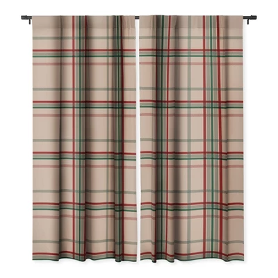 Emanuela Carratoni Tartan Theme On Pink 50" X 96" Single Panel Room Darkening Window Curtain - Deny Designs 4 Emanuela Carratoni Tartan Theme On Pink 50" X 96" Single Panel Room Darkening Window Curtain - Deny Designs - Image 2