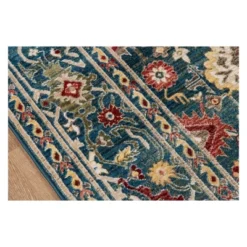 3'3"x5'3" Floral Loomed Accent Rug Blue - Momeni -Home Improvement Store GUEST d5742f4f 8b52 4eba 82c4 0d08172e005f