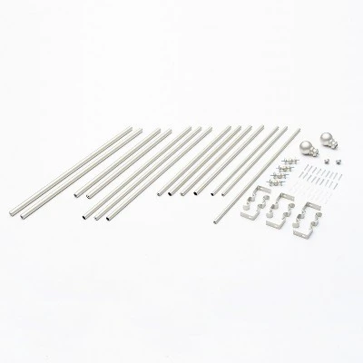 Kenney Bryce 3/4" Decorative Bay Window Double Curtain Rod 3 Kenney Bryce 3/4" Decorative Bay Window Double Curtain Rod