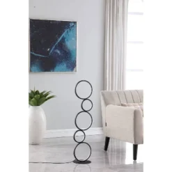 38.5" Else Nordic 5-Ring Shaped Metal Table Lamp (Includes LED Light Bulb) Black - Ore International 17 38.5" Else Nordic 5-Ring Shaped Metal Table Lamp (Includes LED Light Bulb) Black - Ore International -Home Improvement Store GUEST d633cbca 076d 42a4 862f fb566ee9a4ac