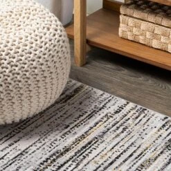 JONATHAN Y Loom Modern Strie' Solid & Striped Indoor Area Rug -Home Improvement Store GUEST d75c0471 624f 40ba a279 8912431e3dff