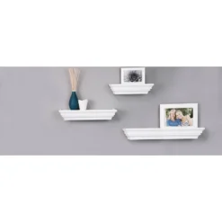 Madison Decorative Wall Ledge Shelf Set Of 3 - White -Home Improvement Store GUEST d87ab71a 10a5 4f72 8b38 b7d9966df968