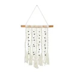 Set Of 3 Cotton Macrame Handmade Intricately Weaved Wall Decors With Beaded Fringe Tassels Cream - The Novogratz 15 Set Of 3 Cotton Macrame Handmade Intricately Weaved Wall Decors With Beaded Fringe Tassels Cream - The Novogratz -Home Improvement Store GUEST da458496 e912 4ebf a93f f6598fe06caa