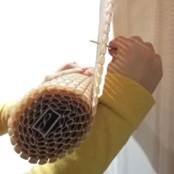 48" X 72" Outdoor Oval Vinyl Cord-Free PVC Rollup Blinds Woodgrain - Radiance -Home Improvement Store GUEST da67cab9 30e1 461b 8be6 b87980241f2b