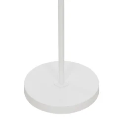 54.5" Mid-Century And Antique Brass Adjustable Metal Floor Lamp White - Cresswell Lighting -Home Improvement Store GUEST da7128a0 340b 47bf b0ae 13667cbe316e