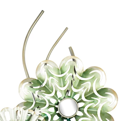 Metal Floral Wall Decor - Olivia & May 5 Metal Floral Wall Decor - Olivia & May - Image 3