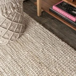 Hiro Hand Woven Chunky Jute Area Rug - JONATHAN Y -Home Improvement Store GUEST dddbcc01 c76f 40fa a03e 362429622471