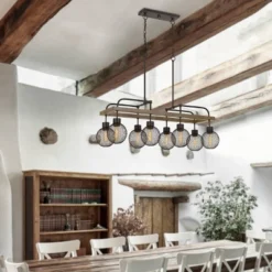 39.5" X 14.75" Metal Forio Chandelier With Mesh Round Shade Brown - Cal Lighting 5 39.5" X 14.75" Metal Forio Chandelier With Mesh Round Shade Brown - Cal Lighting -Home Improvement Store GUEST de23bdb1 e2e9 49bf 8923 9c49c24b5089