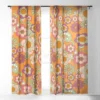 Mirimo Nostalgic 70s In Orange Single Panel Sheer Window Curtain - Deny Designs -Home Improvement Store GUEST de5b4278 725e 47d7 b53b 46f970a3492d